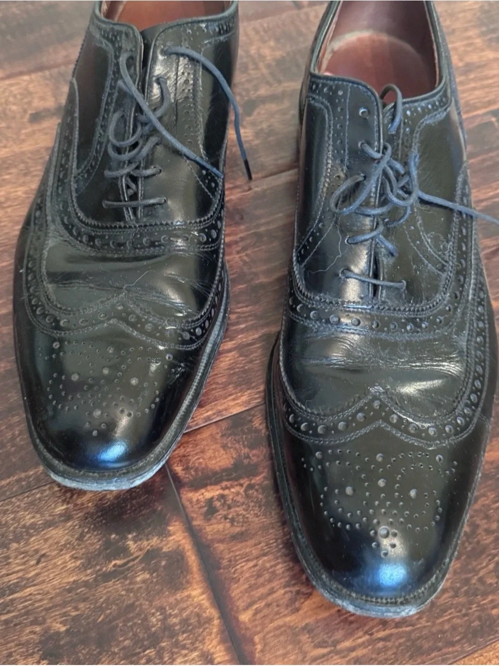 ALLEN EDMONDS McAllister Wingtip Oxford Dress Shoe Sz 11A